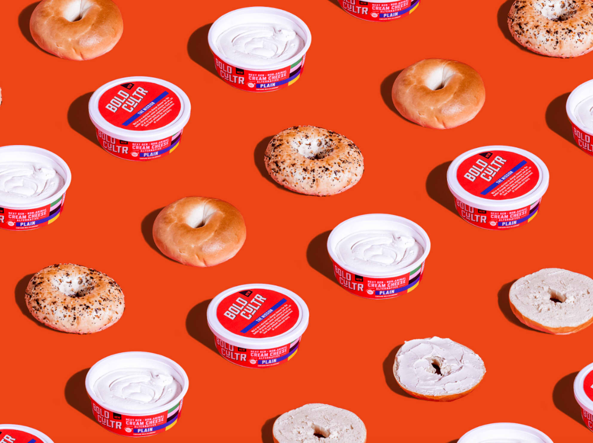 Bold Cultr cream cheese and bagels
